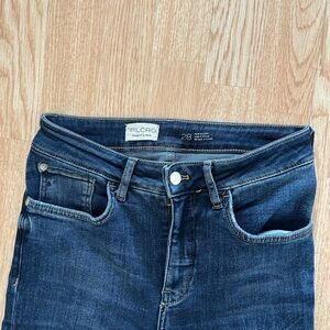 Pilcro Women's Deep Indigo High Rise Jeans